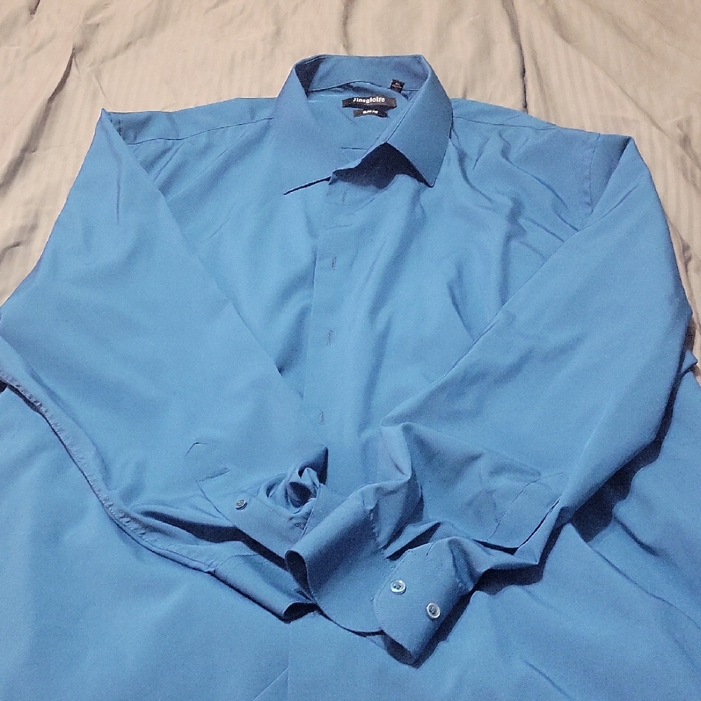Men's Blue Dress Shirt